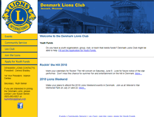 Tablet Screenshot of denmarklionsclub.org